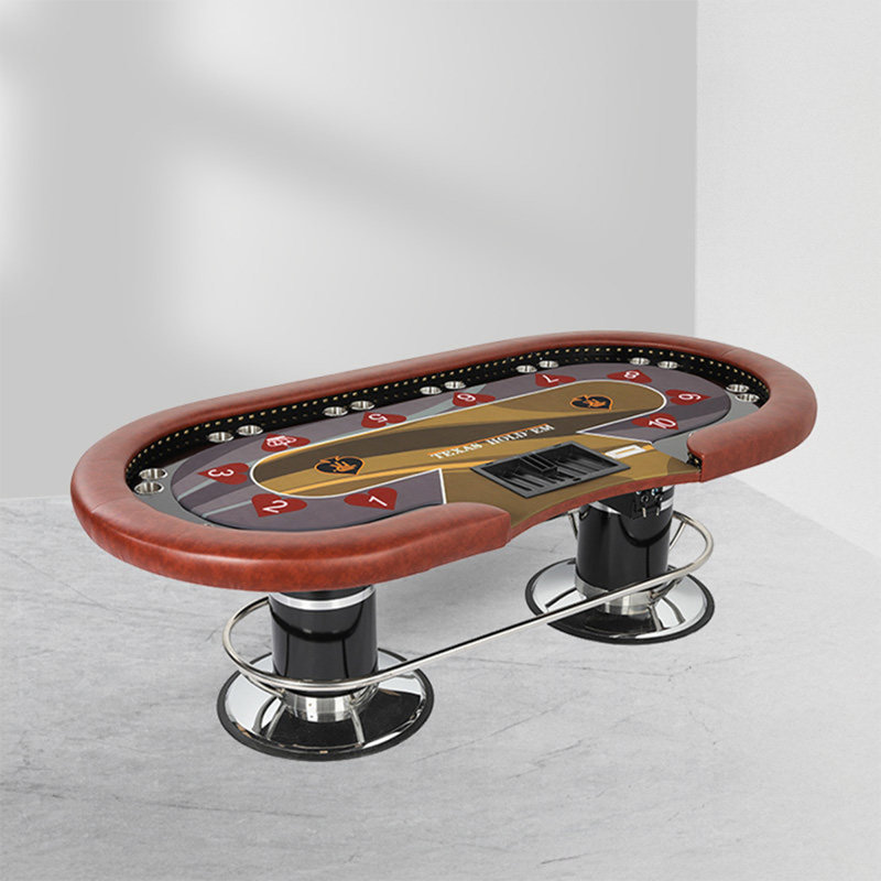 Table de poker professionnelle 110,24 "avec lumières USB