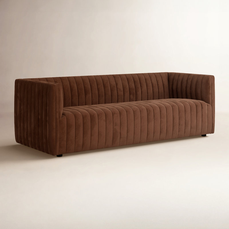 Augustine 97" Sofa, Surrey Auburn, 26.5" H x 88" W x 35" D