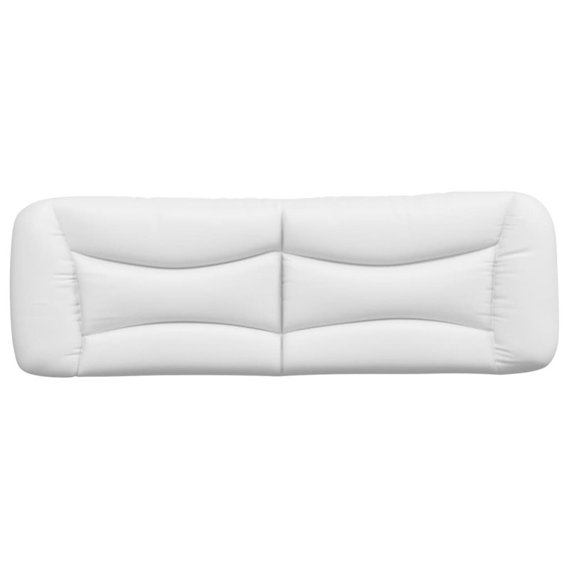 vidaXL Headboard Cushion Hvar White 152 cm Faux Leather, Queen, White