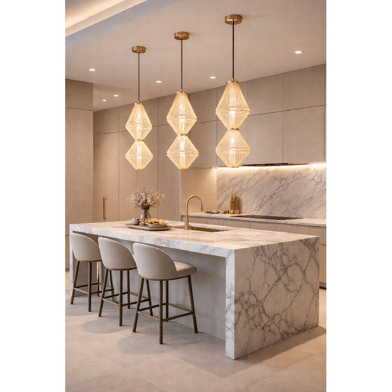 Oranique Tiered Wire LED Pendant