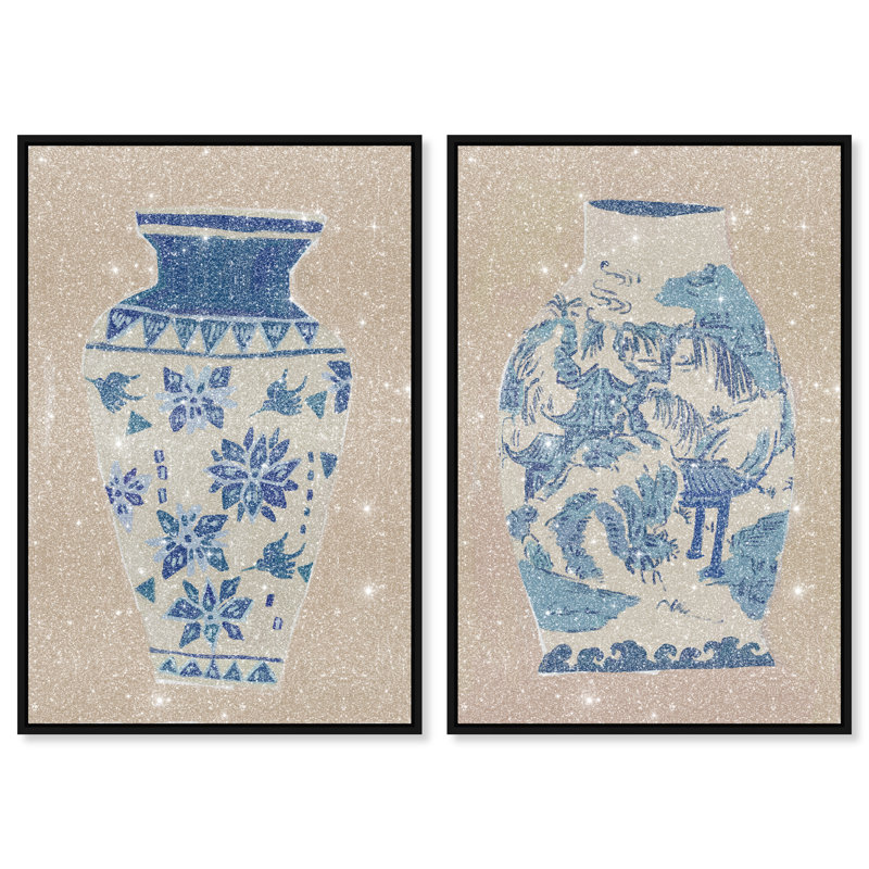 Heirloom Ornaments Set Set by Oliver Gal, 16" H x 11" W, Black Floater Frame