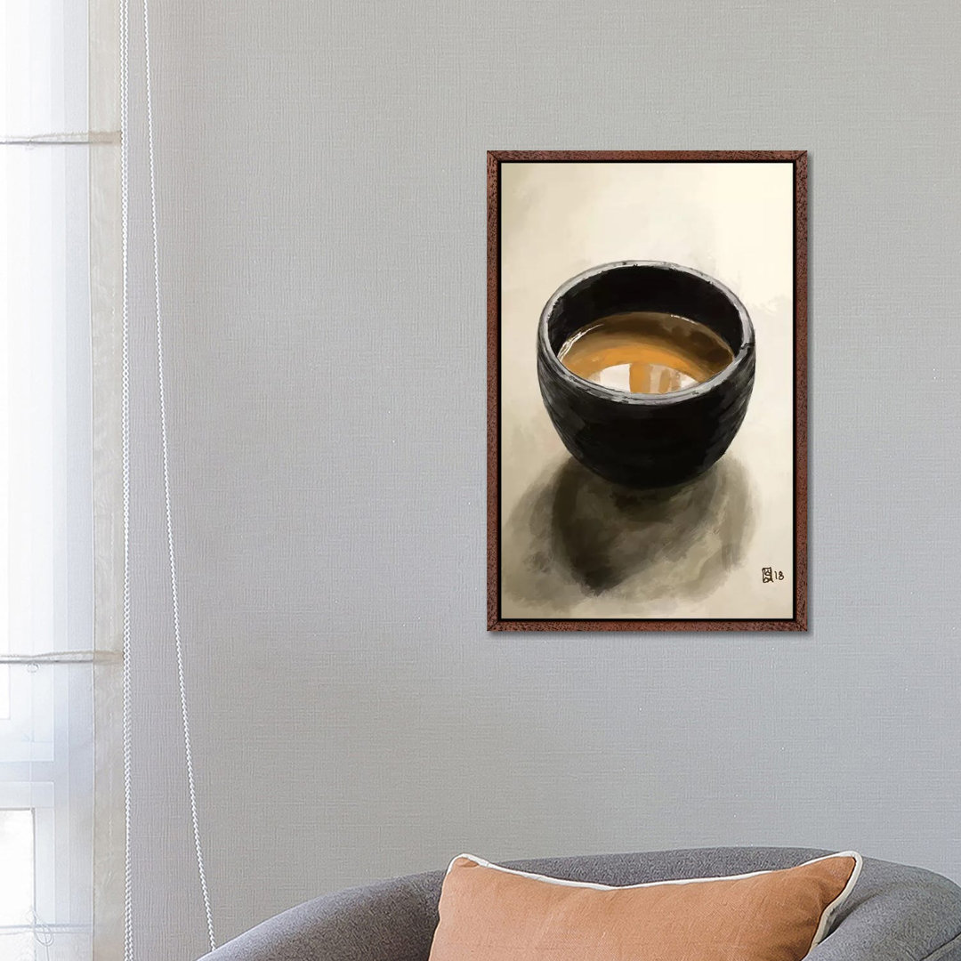 Elegantes Espresso von Sunflowerman - Galerie-verpackte Leinwand Giclée