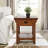 Mission Impeccable End Table With Locking Secret Compartment, Solid Wood Construction, Authentic Craftsman Design, Easy Assembly