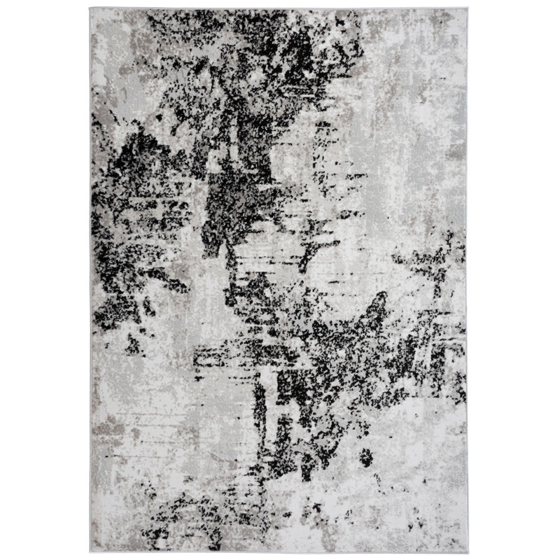 Eleftera Abstract Indoor Rug, Rectangle 3'11" x 5'10"