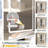 Makeup Vanity With Lights In 3 Colors Openable Mirror, Vanity Desk With 4 Drawers 1 Cabinets Shelves, Vanity Table Rattan Vanity Dresser, For Bedroom-268907911