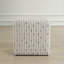 Repose-pieds en chenille Uttermost Joie White