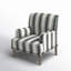 Fauteuil l 28,7 po Ariana avec pieds en bois massif et garniture cloutée-1905817665