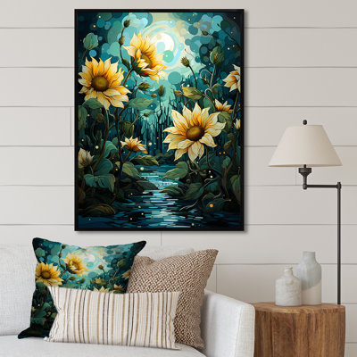 Tournesols méticuleusement sur toile