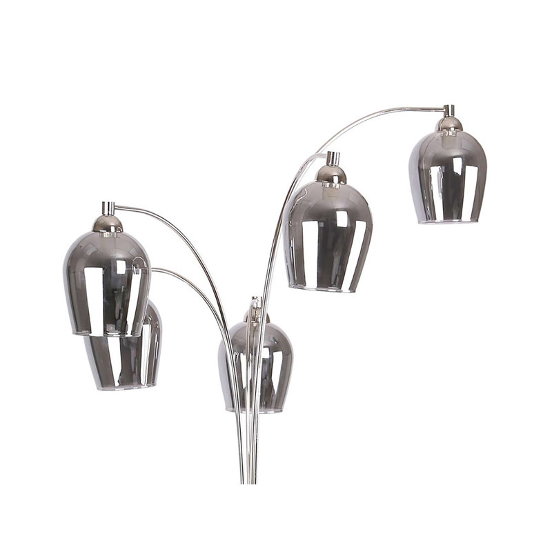 Anupam 69'' Tree Floor Lamp, Gray, Polished Nickel