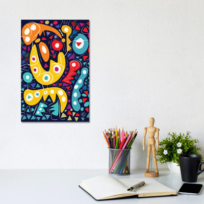 Joyful Pattern Mosaic by Emmanuel Signorino - Wrapped Canvas Print