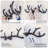 Vintage Deer Antler Decor Wall Hooks Rustic Cast Coat Hooks Wall Mounted, Vintage Cast Iron Antlers Wall Decor For Hunting Lodge, Cabin, Western Home (brown Deer Antlers)