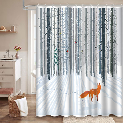 Rideau de douche Winter Forest