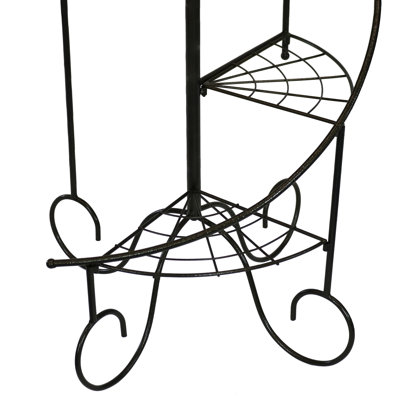Runge Metal Weather-Resistant Spiral Staircase Plant Stands