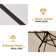 Wadebridge 10' x 6.5' Tilt Rectangular Market Umbrella