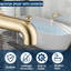 Bec de baignoire mural avec inverseur-104894429