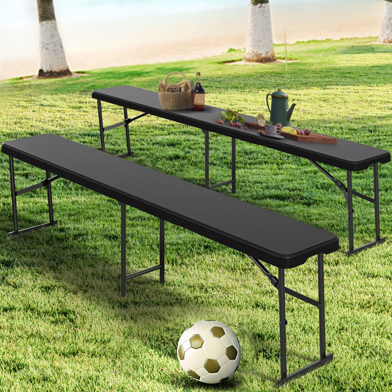 Banc de pique-nique Ashien 2, Noir