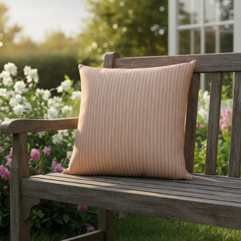 Oreiller carré manuel Climaweave de 18 po x 18 po, Rose clair