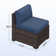 Treyshun Modular 10-Person Rattan Sectional Conversation Sets With Fire Pit Table