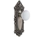 Grandeur Grande Victorian Plate Passage with Hyde Park Door Knob