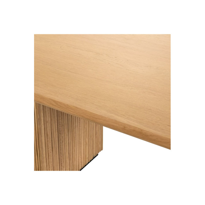 Dining Table Oak Oval Dining Table, 30"H x 94"L x 39"W