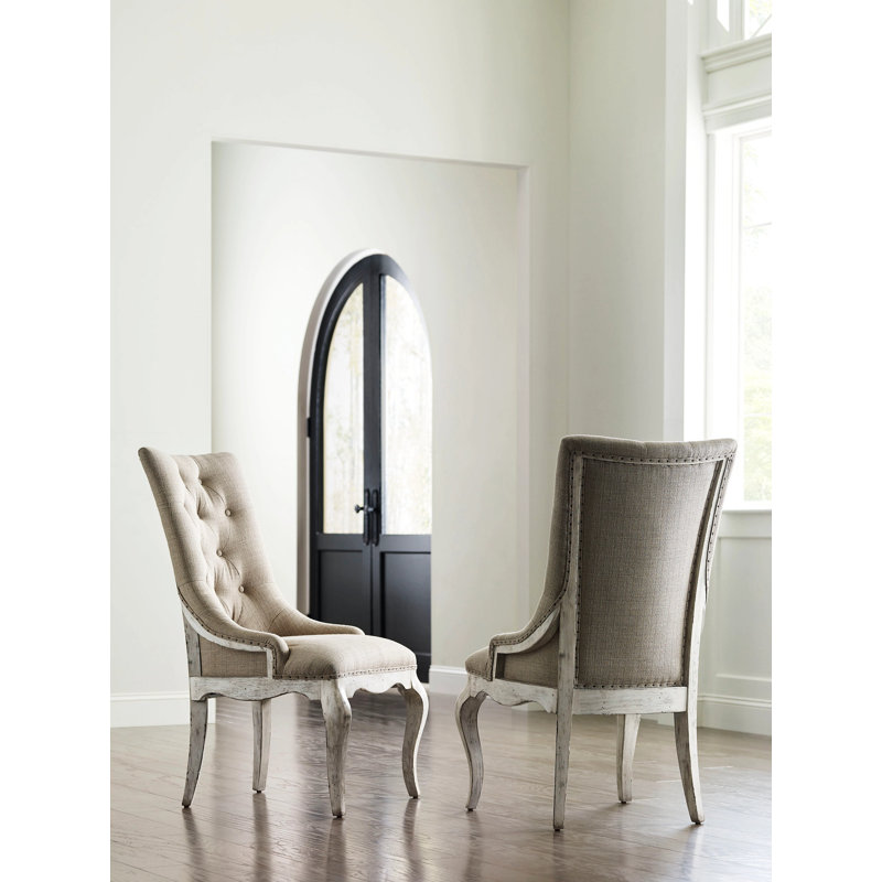 Chaise parsons rembourrée et capitonnée Shaylène