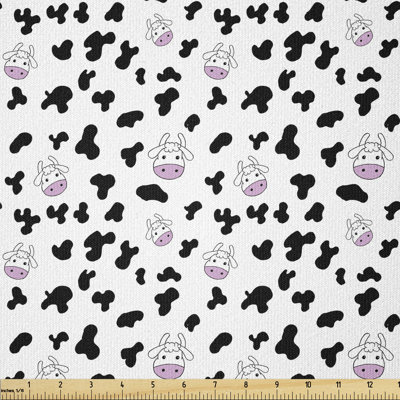 Chyler Cow Cartoon Drawing Farming Husbandry Multi-Purpose Fabric