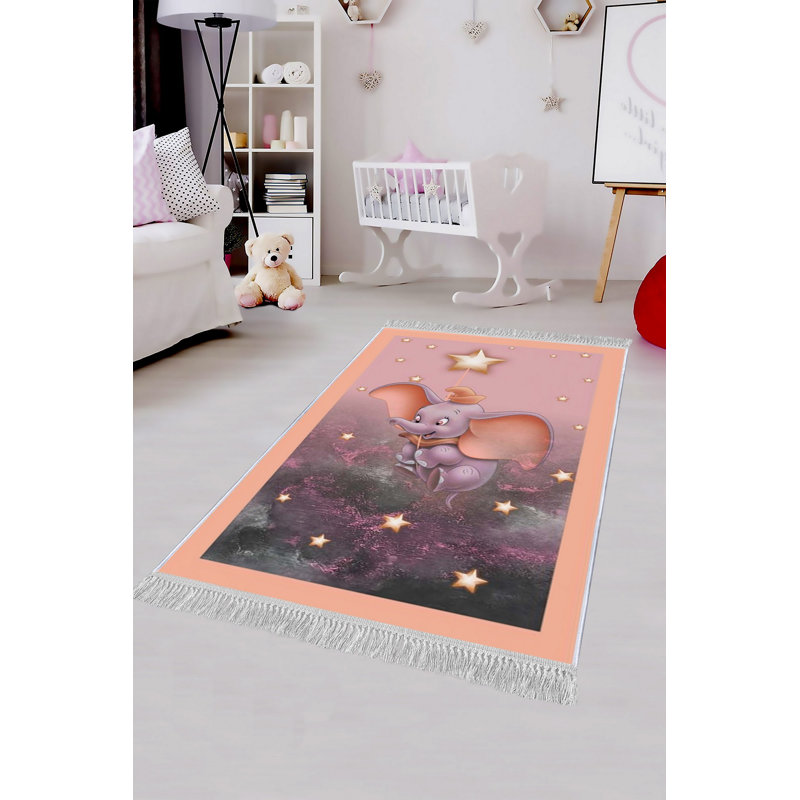 Tapis luxueux en velours (4,6 x 7,2 pi), tissu antibactérien à 100%, envers en coton antidérapant, hauteur des poils: 0,4 po | Lavable à la machine, impression numérique 3D | Parfait pour le décor du salon et de la chambre à coucher, doux et durable
