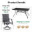 4 Person Garden Dining Set With Metal Table-1784856723