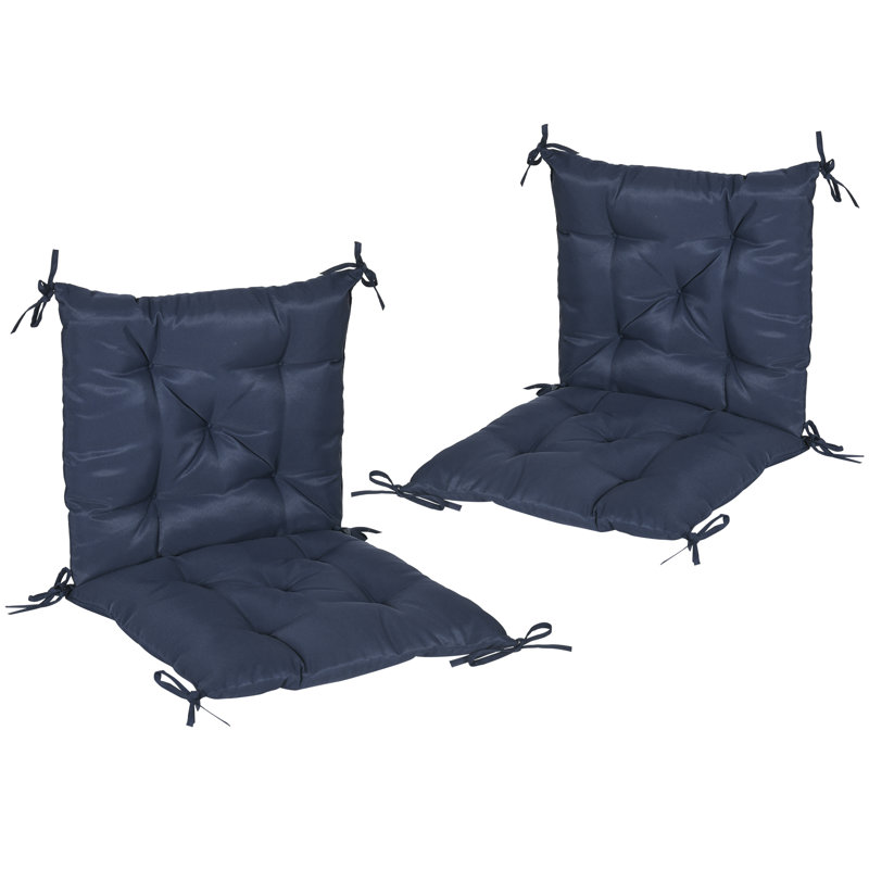 Coussin de dossier / siège d'extérieur, Bleu foncé