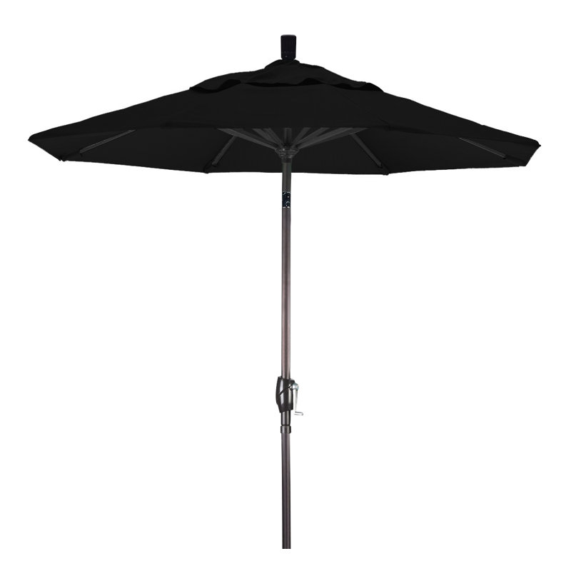 Parasol de marché 7,5', Toile Sunbrella® noir, Sunbrella®, Noir