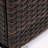 Wicker Fire Pit Column With Glass Wind Guard