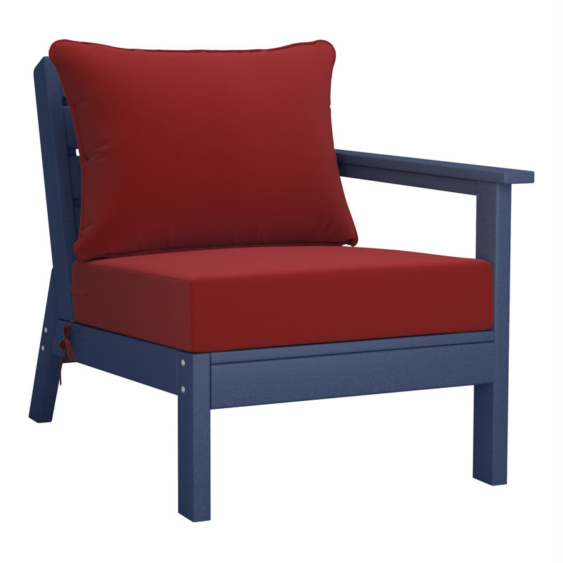 Ensemble de sièges profonds avec coussins, Red, Marine