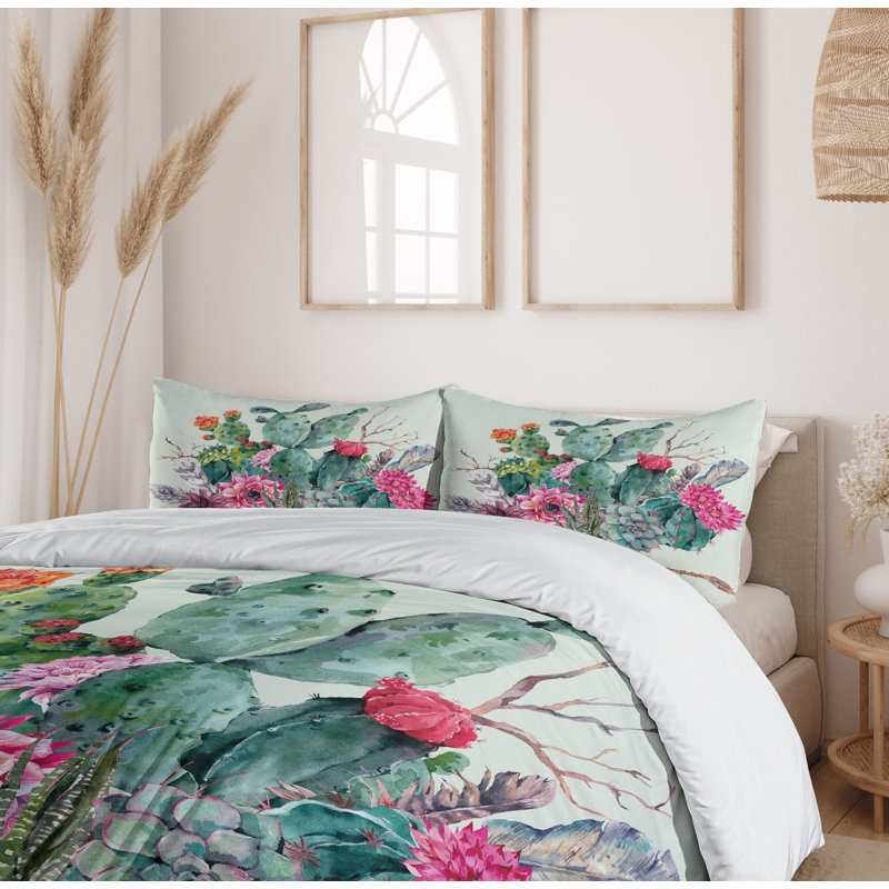 Eclectic Floral Duvet Cover, King