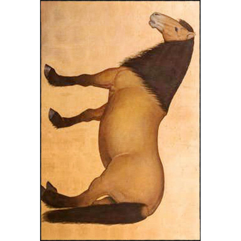Tapis décoratif à motif animal de cheval brun lavable à la machine, Tapis de couloir 3 pi 3 po x 6 pi 7 po