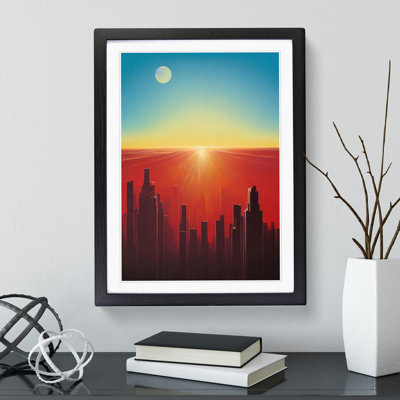 Beauteous City Skyline Abstract - Wall Art