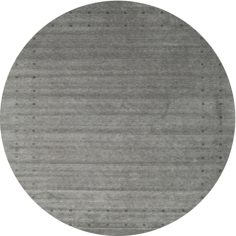 Tapis noir/gris, Rond 3 pi