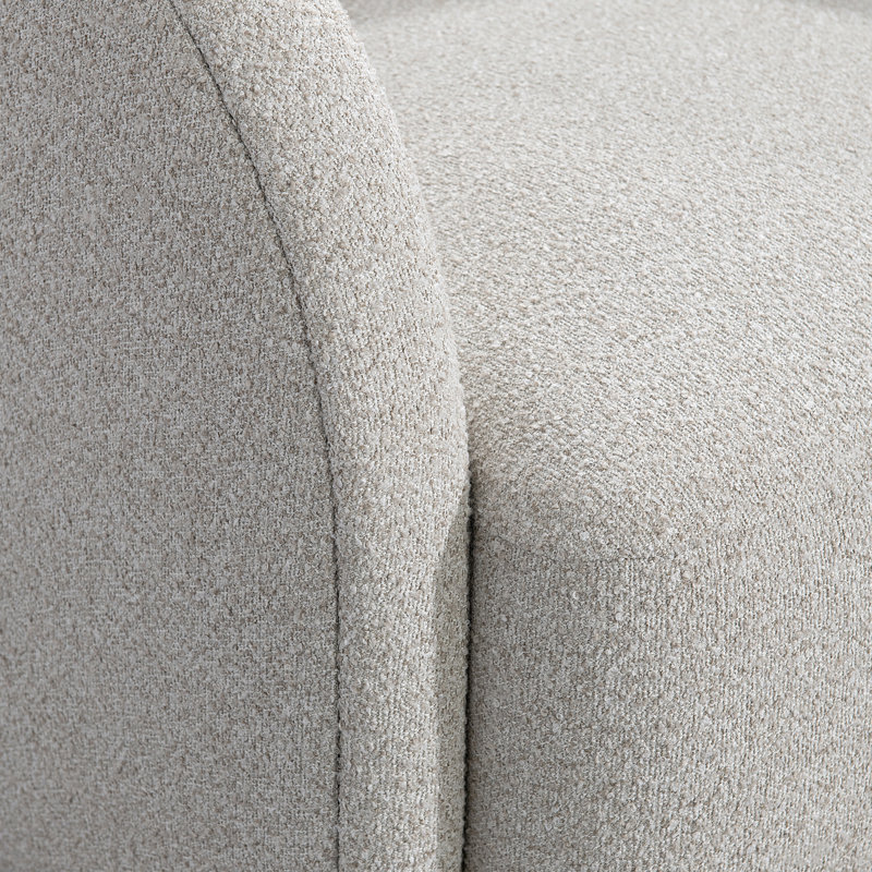Fauteuil pivotant extérieur Cora - Sur mesure, Light Grey/Dark Grey Linen 6032-110