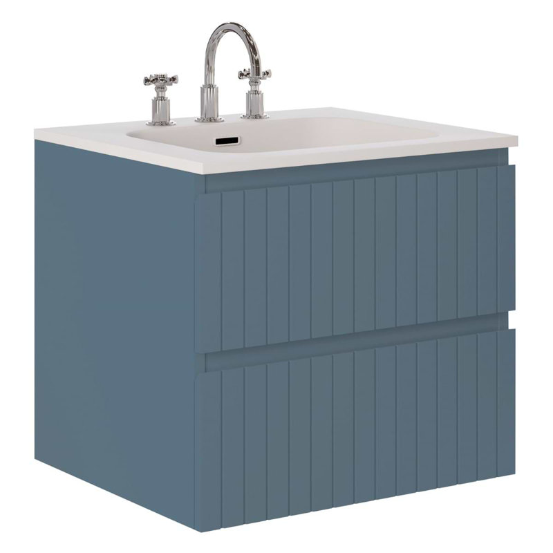 Prima Single Vanity, Denim Blue, 24"