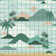 Pheonix Palm Trees and Beach Hills Fabric