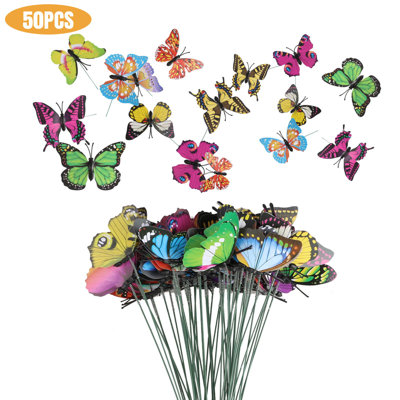 Patyn Artificial Waterproof Butterflies for Garden Décor