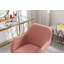 Chaise de bureau rotative à hauteur ajustable 360 ° avec pieds en métal