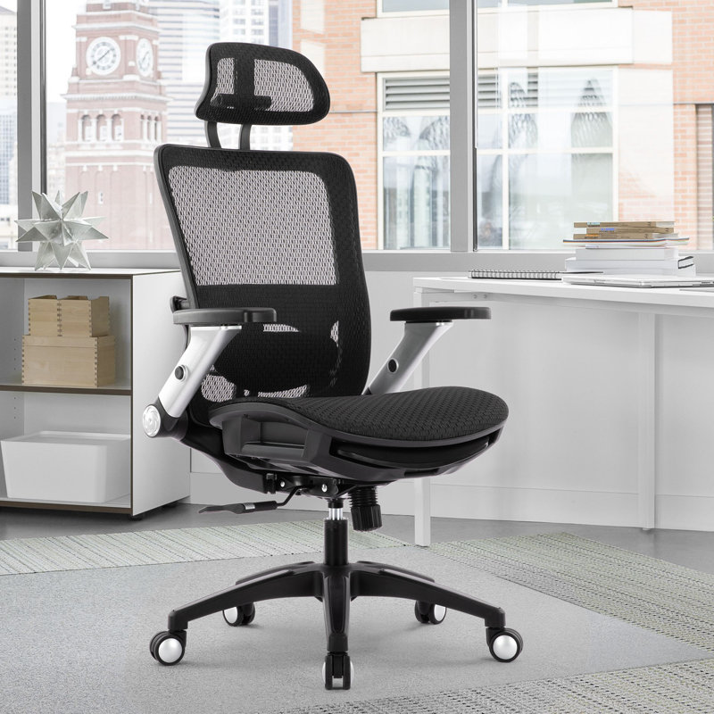 Fauteuil de bureau Ergo Mesh, Noir, noir, noir, noir, Noir, noir, noir, noir