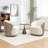 Stith Velvet Upholstered Swivel Barrel Chair-1892168833