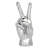 Peace Sign Hand Gesture Statue-2037885615-2037885612