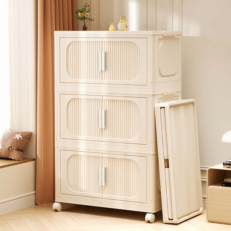 Armoire de rangement latérale large et pliante, H 50 po x l 19,69 po x P 11,81 po