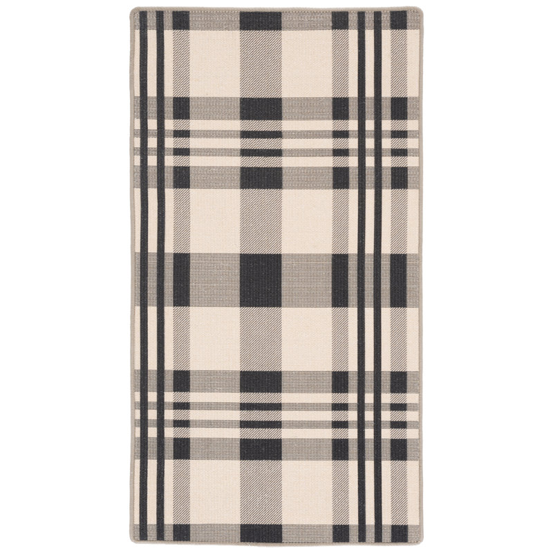 Natural Fiber 157 Sisal Pile Plaid Rug, Rectangle 9' x 12'