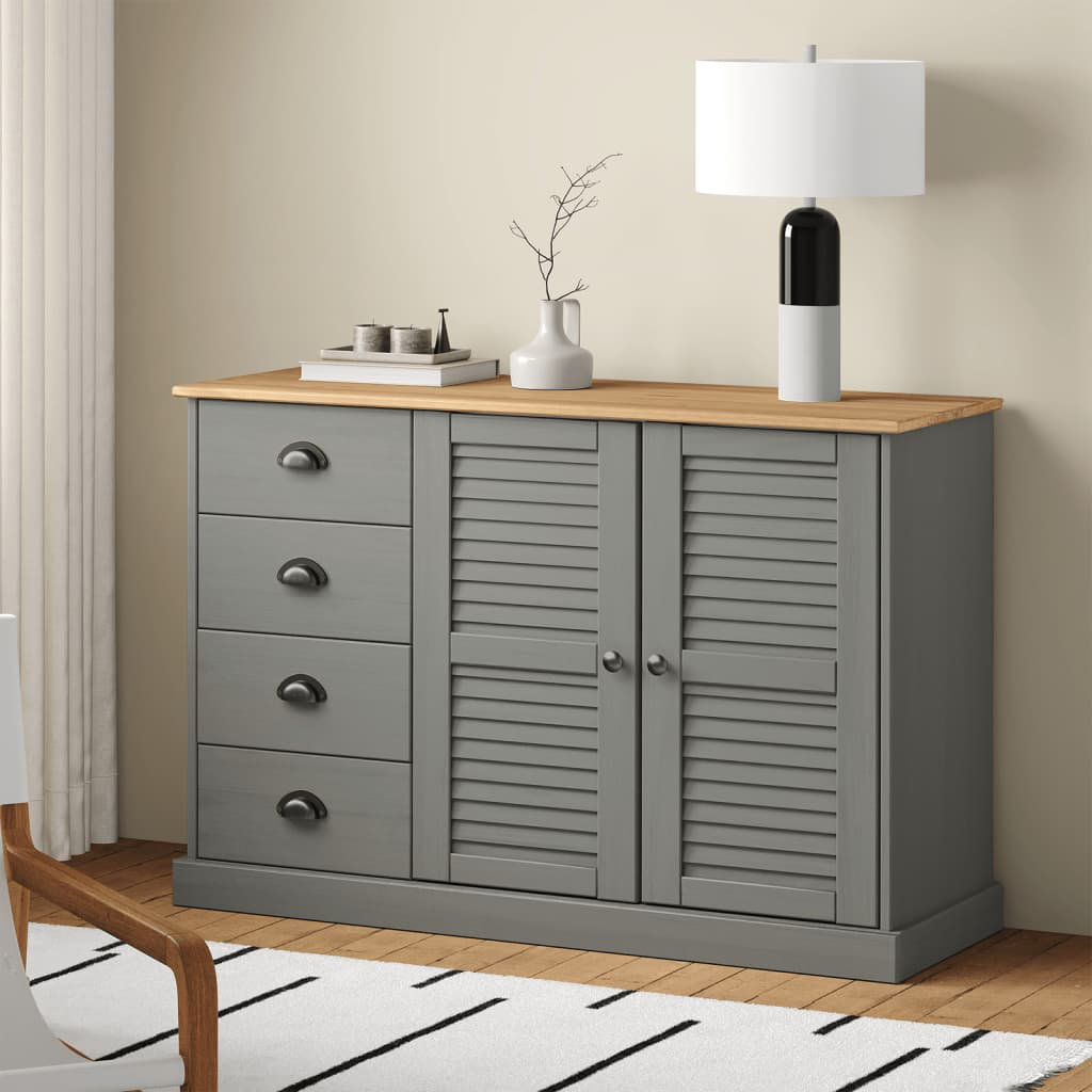 Sideboard Peoa aus Massivholz 113 cm