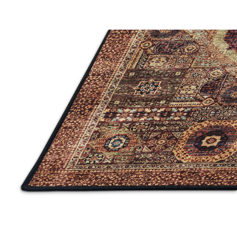 Tapis abstrait 100% lavable à la machine 2364 ABS2364, Rectangle 5 pi x 8 pi