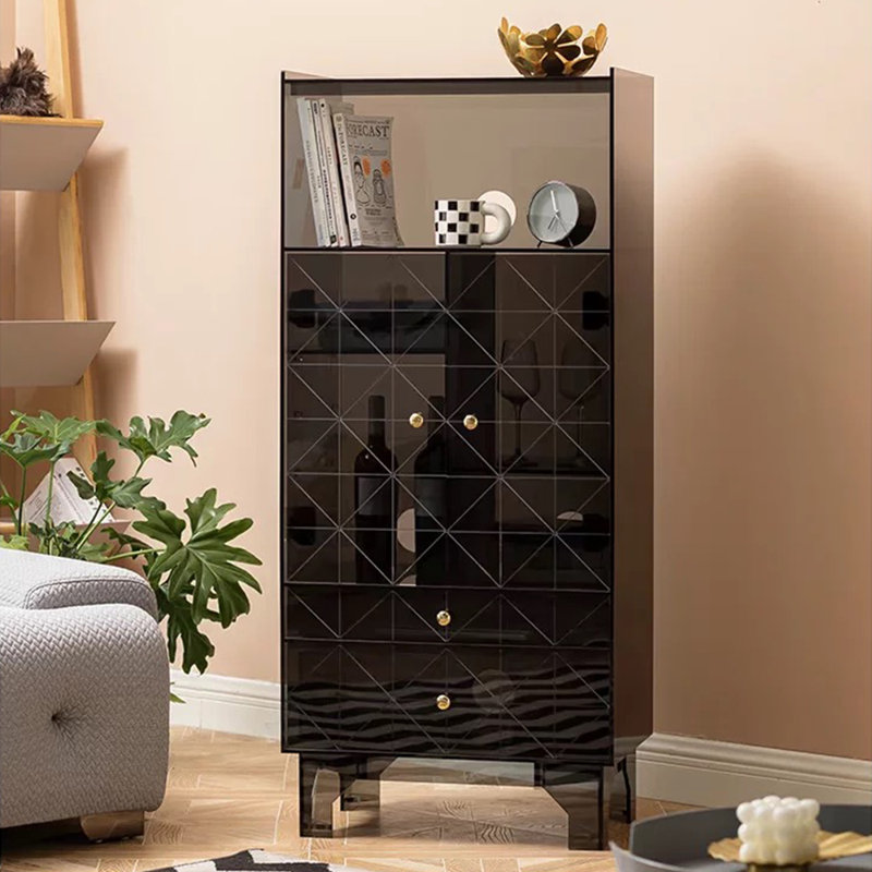 Buffet nordique en acrylique luxueux, Noir