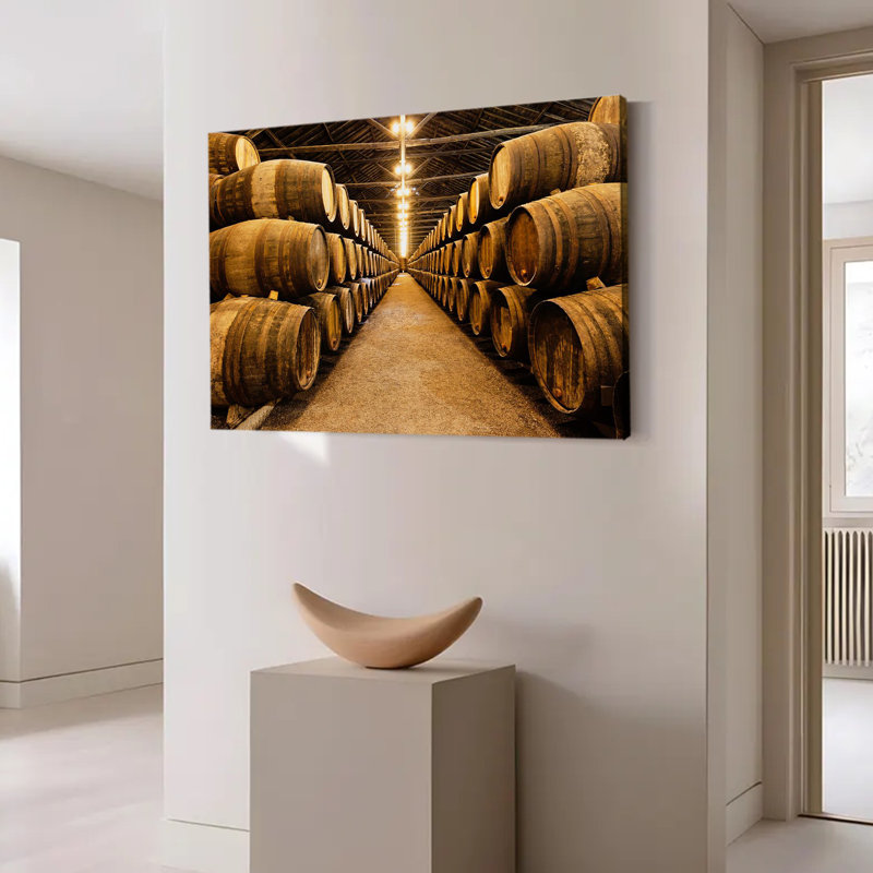 Baril de baril Whisky Barrel, 12x18inch, Artwork Design-1